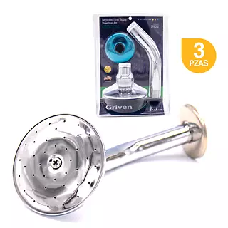 REGADERA P/DUCHA CON BRAZO ACAB CROMO BLISTER PZA