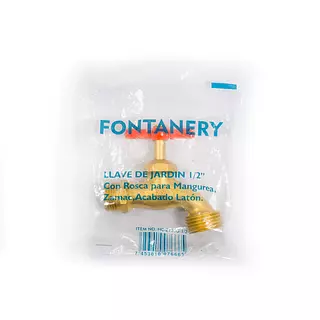 LLAVE DE CHORRO 1/2" , BLISTER