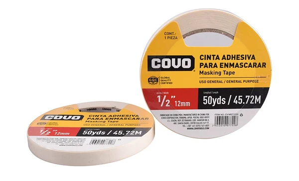 CINTA ADHESIVA PARA ENMASCARAR 1/2" - 50yds