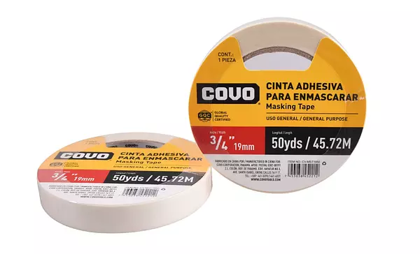 CINTA ADHESIVA PARA ENMASCARAR 3/4" - 50yds DISPLAY X6