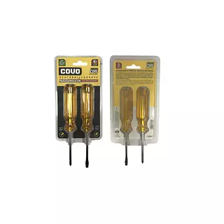 Juego X2 Destornilladores 3¨ Demolicion Mango Acetato Bliste