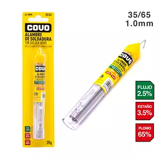 Alambre Soldadura 1mm 25 Gr Aplicador Blister Pza