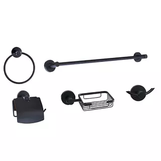 Kit De Baño 5 En 1 Negro