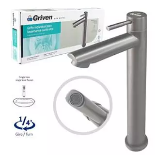 Grifo Individual Para Lavamanos Cuello Alto