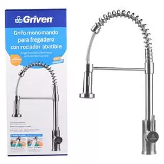 Grifo Monomando P/Fregadero Con Cuello Flexible Dos Tipos De