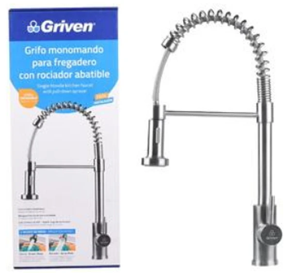 Grifo Monomando P/Fregadero Con Cuello Flexible Dos Tipos De