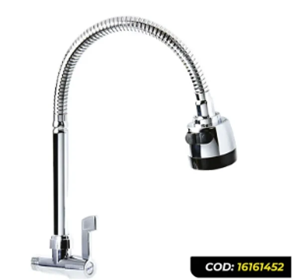 Llave Lavaplatos Pared Flexible Palanca