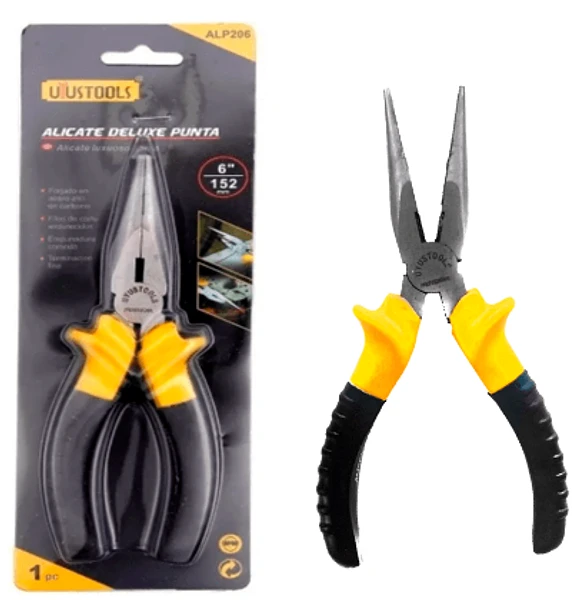 Alicate Deluxe Punta X 6"