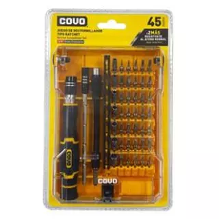 Juego De Puntas Para Destornilladores Tipo Ratchet - 45 Pzas