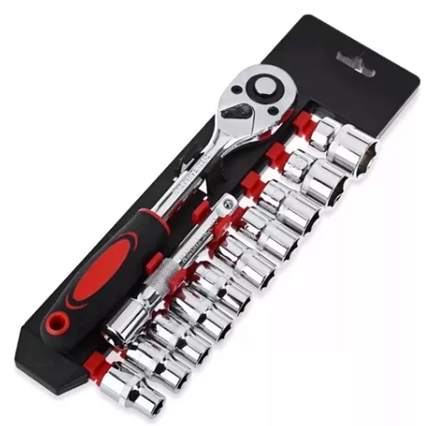 Juego De Copa 12pcs Con Rachet 1/2'' 10-22mm