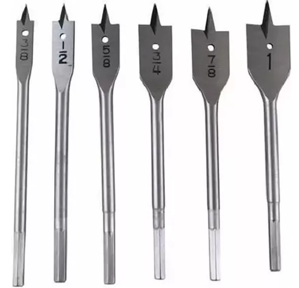 Broca Madera Plana 6pcs Uyus