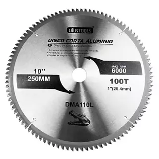 Disco Corta Aluminio 250 X 100t Uyu