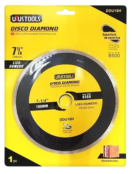 Disco Diamond Uyustools 180 Liso-Humedo