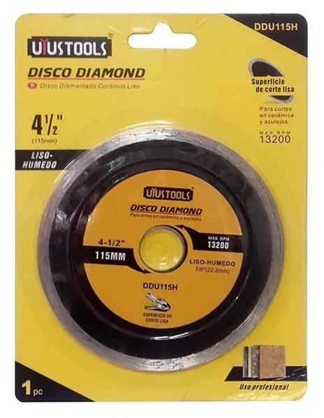 Disco Diamond Uyustools 115 Liso-Humedo