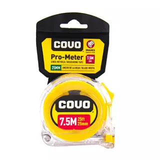 Flexometro 7.5m Transparente Cinta Blanca Doble Display X12