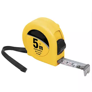 Flexometro Amarillo 5m*19mm