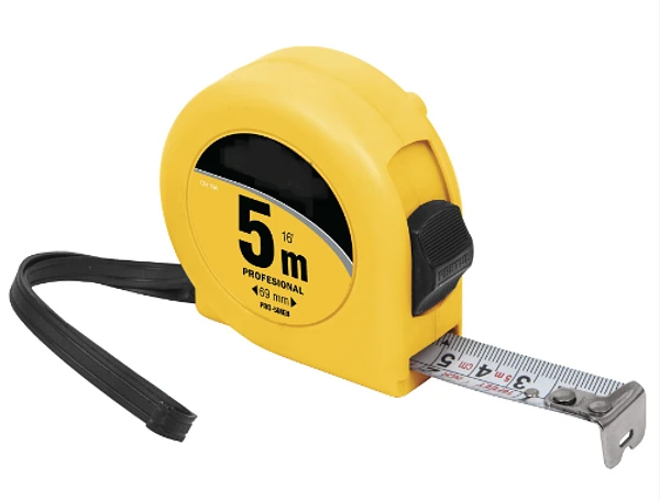 Flexometro Amarillo 5m*19mm