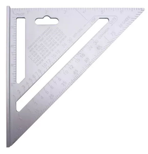 Escuadra Triangular Alum. 7" Uyu