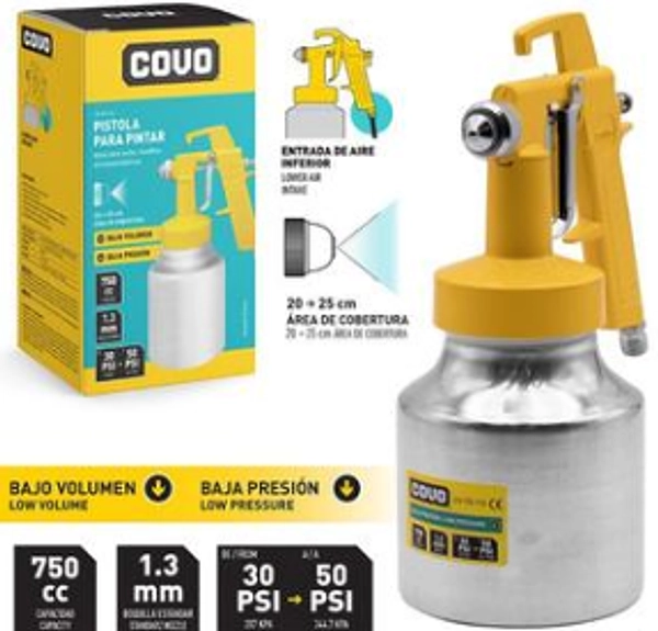Pistola Con Spray Para Pintar 750 Cc Pza