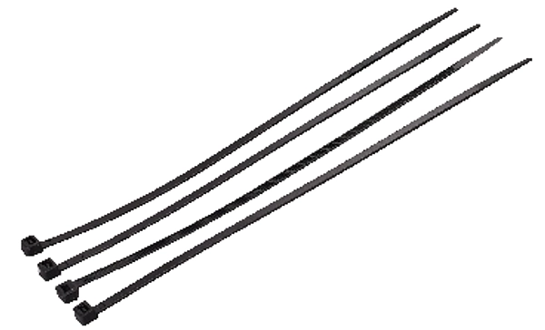 Amarra Plastica Negra 4.8 X 400mm 100un/Set