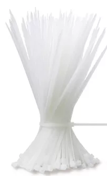Amarra 2.5 X 100 Negro-Blanco Liu