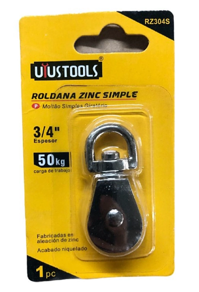 Roldana Zinc Simple 3/4" Uyu