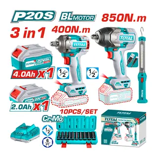 Pistola Impacto + Pistola Impacto Inalámbrica + Lampara 300