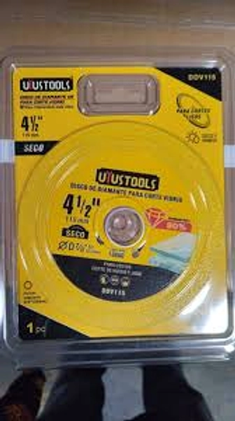 Disco De Diamante De Para Corte Vidrio 4 1/2 Uyustools