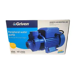 Bomba Periférica Griven 3/4 Hp | Agua Doméstica E Industrial