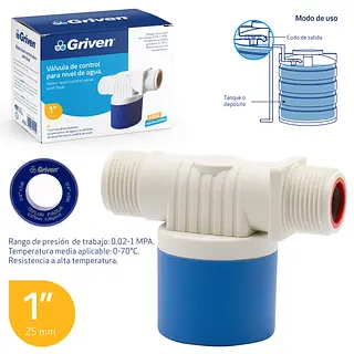 Valvula De Control Para Nivel De Agua 1"