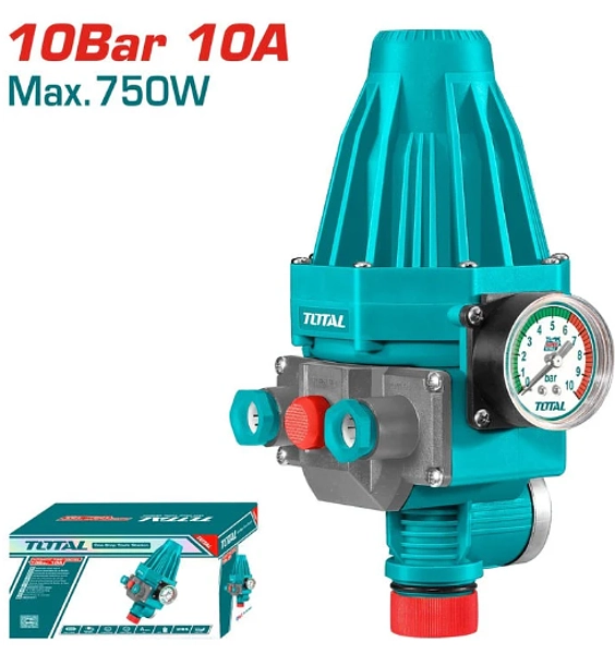 Control Automatico Para Bomba Periferica 750w Con Manometro